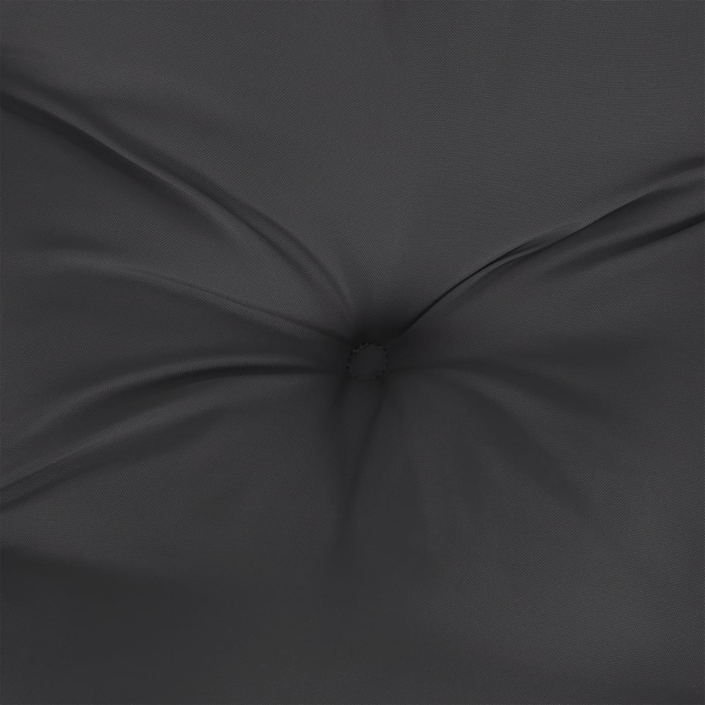 Palettenkissen Schwarz 60x61,5x10 cm Stoff