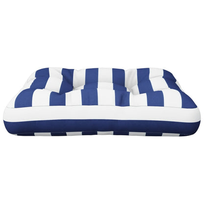 Palettenkissen Blau Weiß Gestreift 58x58x10 cm Oxford-Gewebe