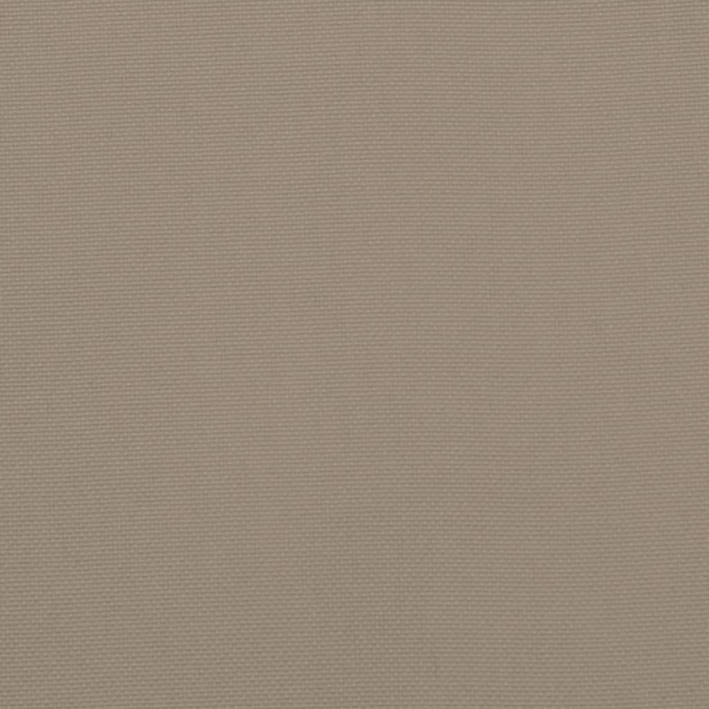Palettenkissen 2-tlg. Taupe Stoff