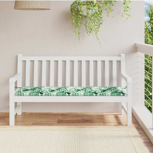 Bankpolster Oxford-Stoff Blattmuster 150 x 50 x 3 cm