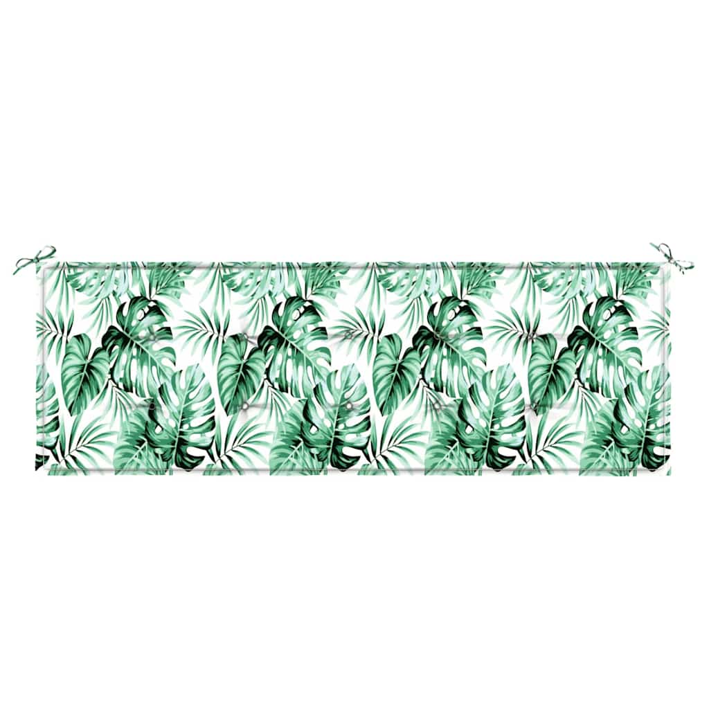 Bankpolster Oxford-Stoff Blattmuster 150 x 50 x 3 cm