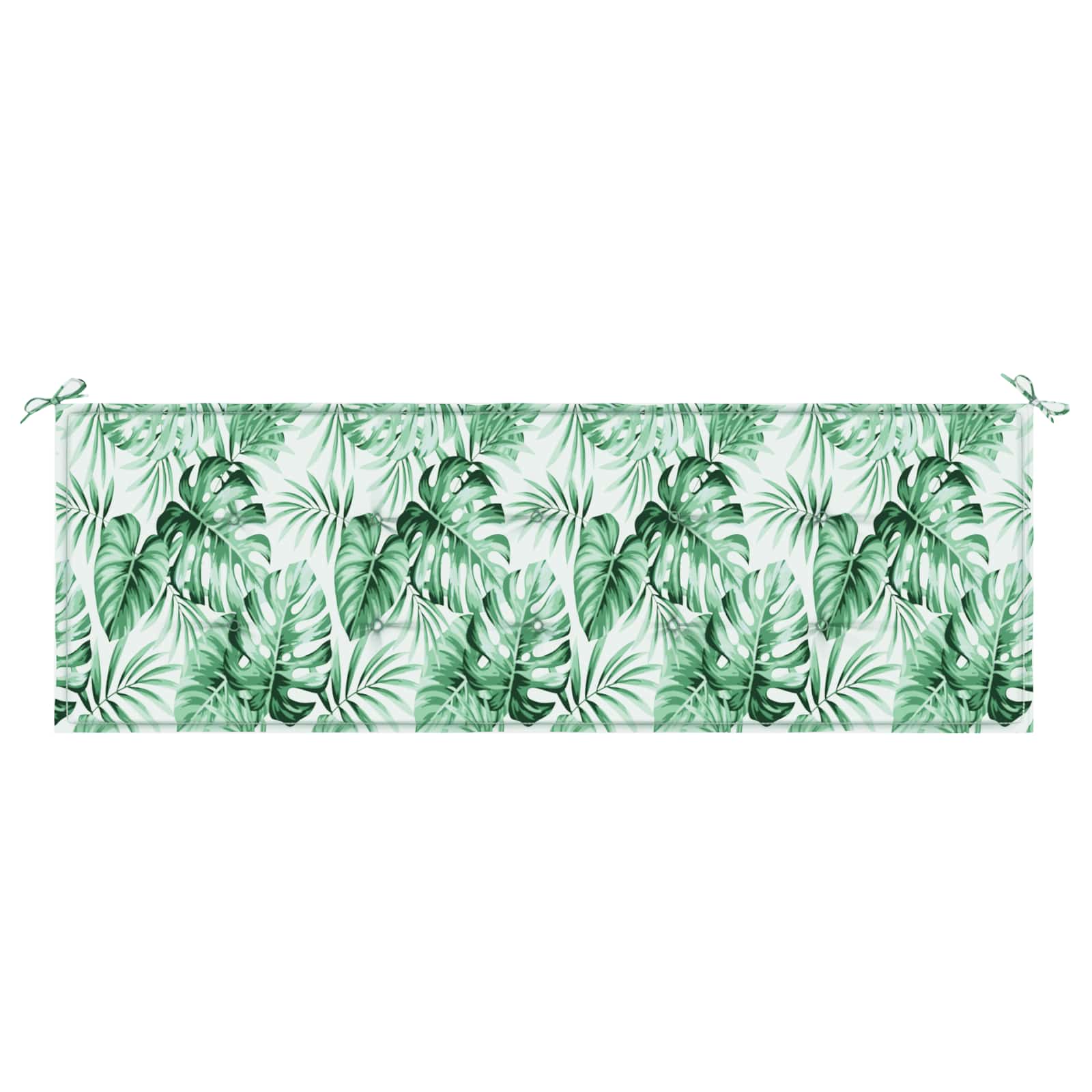 Bankpolster Oxford-Stoff Blattmuster 150 x 50 x 3 cm