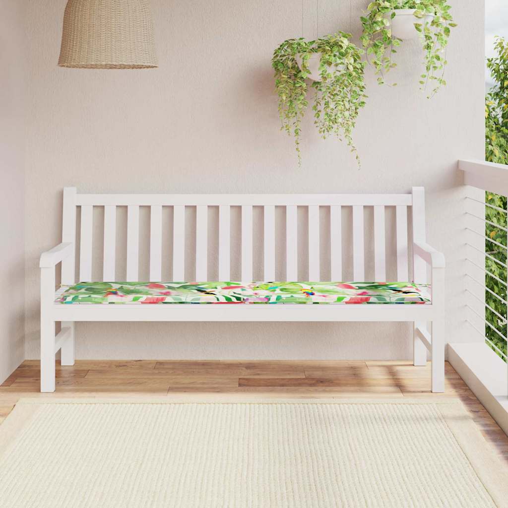 Bankpolster Oxford-Stoff Mehrfarbig 150 x 50 x 3 cm