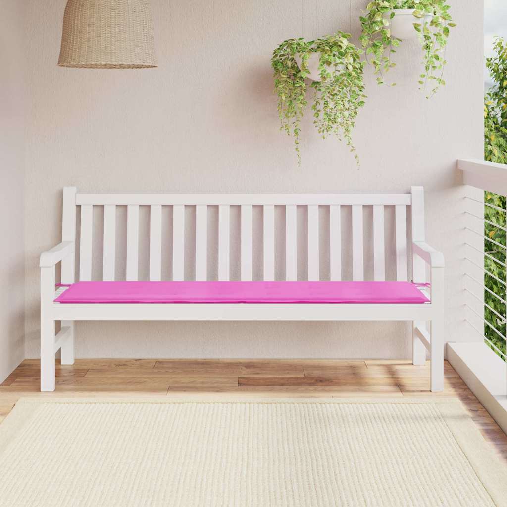 Bankpolster Oxford-Stoff Rosa 150 x 50 x 3 cm