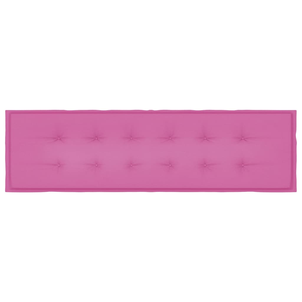 Bankpolster Oxford-Stoff Rosa 150 x 50 x 3 cm