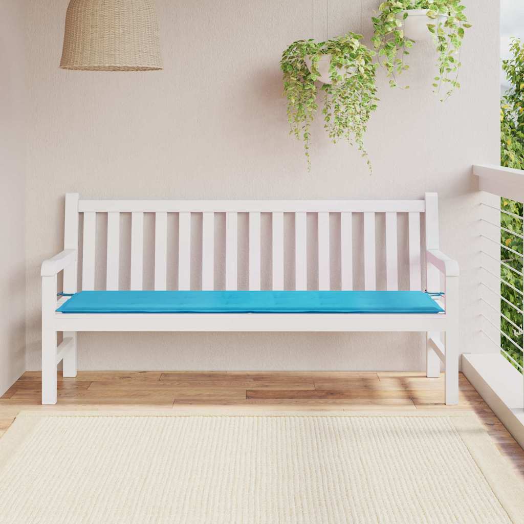 Bankpolster Oxford-Stoff Türkis 150 x 50 x 3 cm
