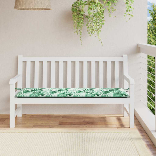 Bankpolster Oxford-Stoff Blattmuster 200 x 50 x 3 cm