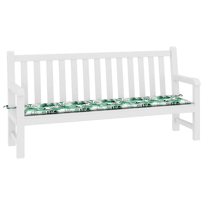 Bankpolster Oxford-Stoff Blattmuster 200 x 50 x 3 cm