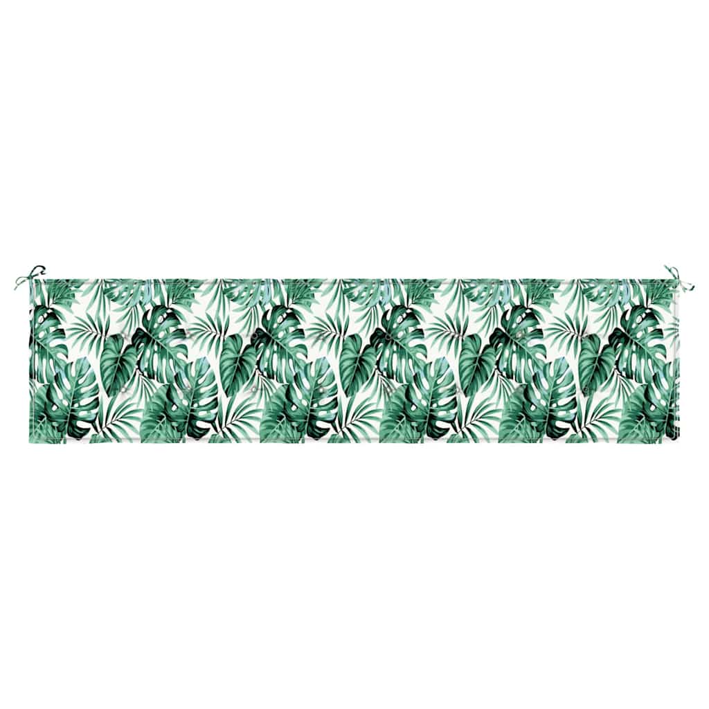 Bankpolster Oxford-Stoff Blattmuster 200 x 50 x 3 cm