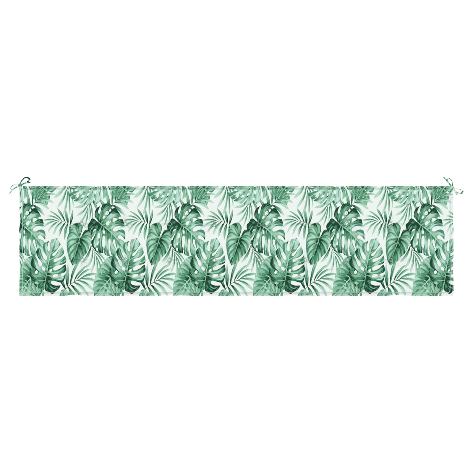 Bankpolster Oxford-Stoff Blattmuster 200 x 50 x 3 cm
