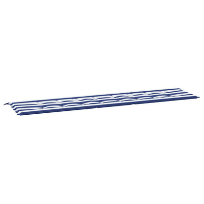 Gartenbank-Auflage Blau&Weiß Gestreift 200x50x3 cm Stoff