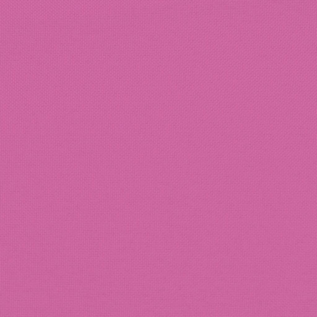 Niedriglehner-Auflagen 4 Stk. Rosa Stoff