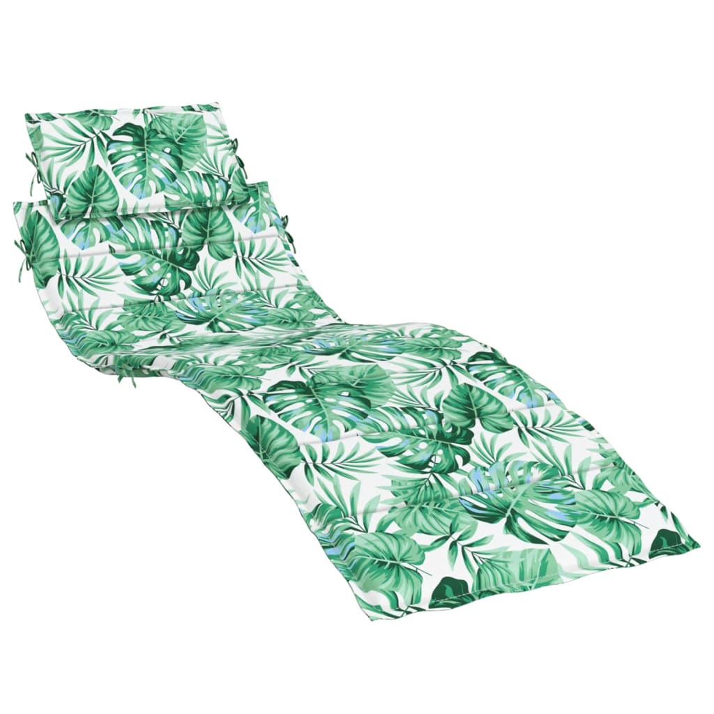 Coussin pour transat en tissu Oxford à motif de feuilles