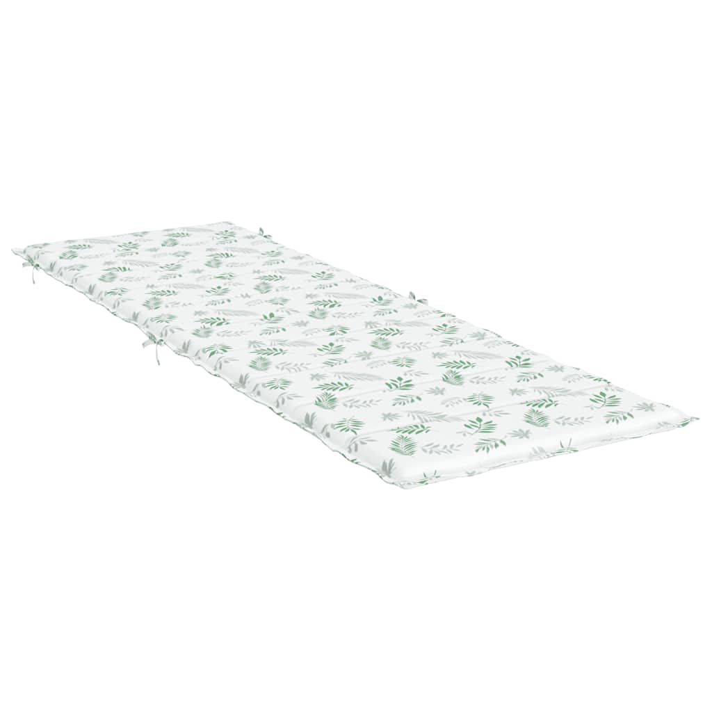 Sun lounger cushion leaf pattern Oxford fabric