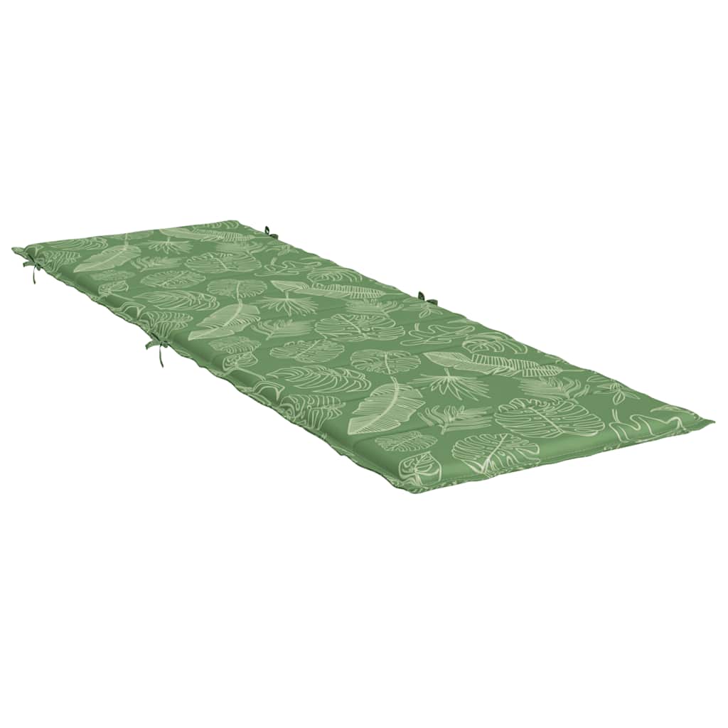 Sun lounger cushion leaf pattern Oxford fabric