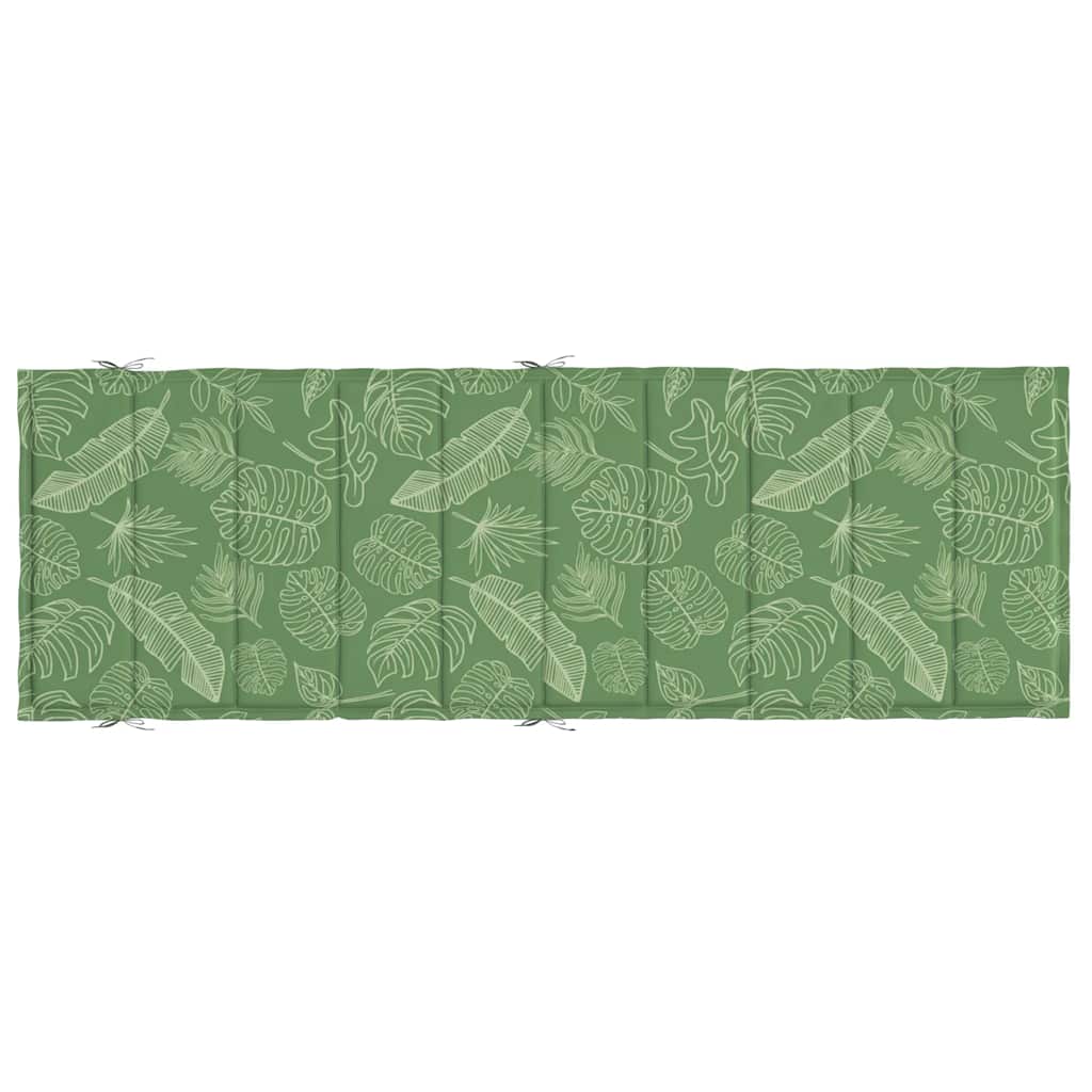 Sun lounger cushion leaf pattern Oxford fabric
