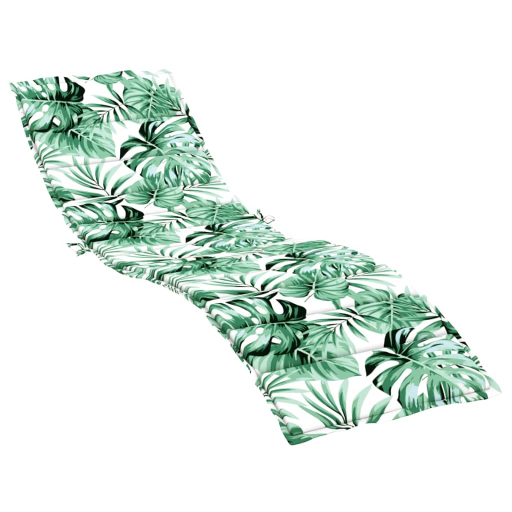 Coussin pour transat en tissu Oxford à motif de feuilles