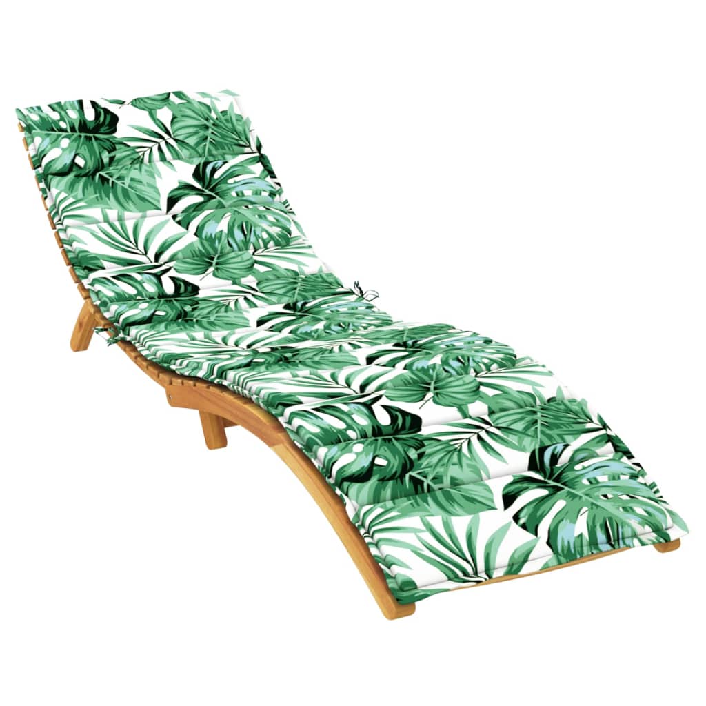 Coussin pour transat en tissu Oxford à motif de feuilles