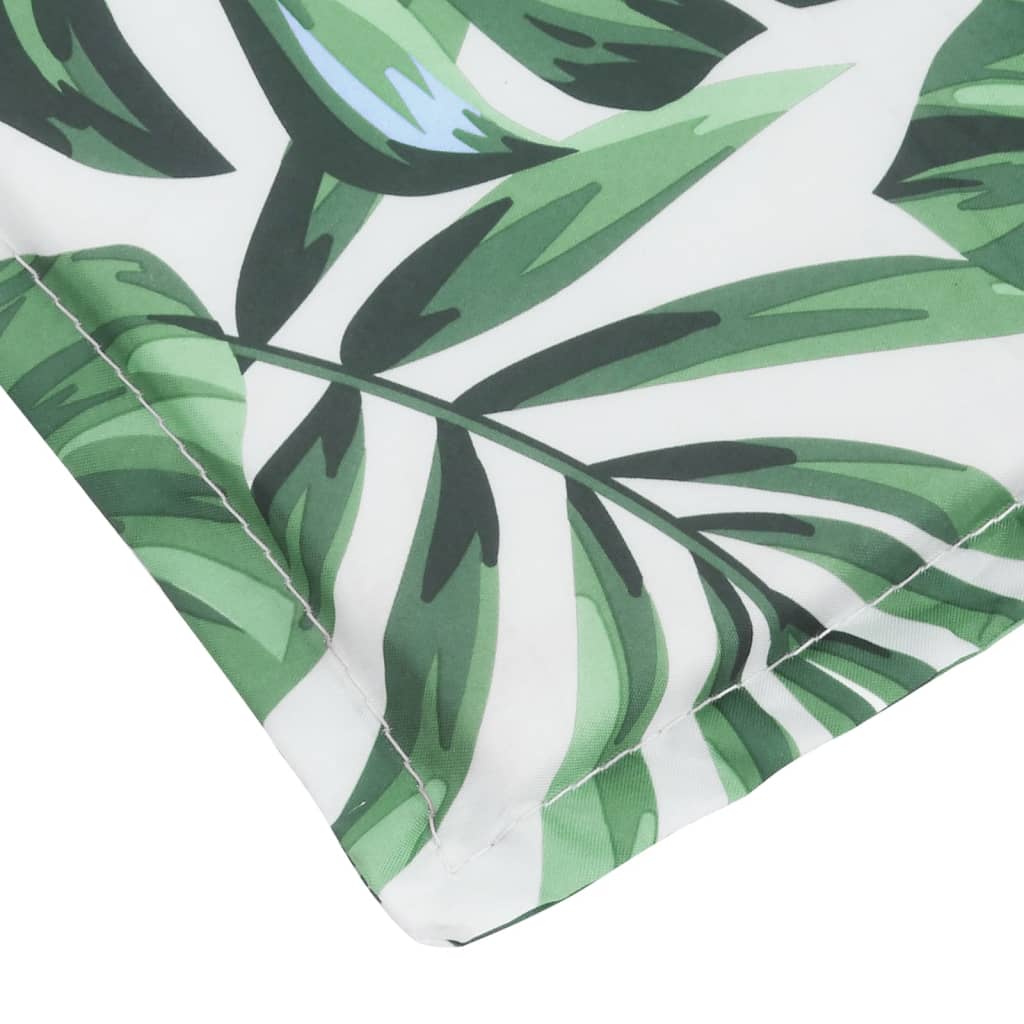 Coussin pour transat en tissu Oxford à motif de feuilles