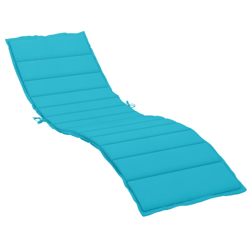 Coussin pour bain de soleil en tissu Oxford turquoise