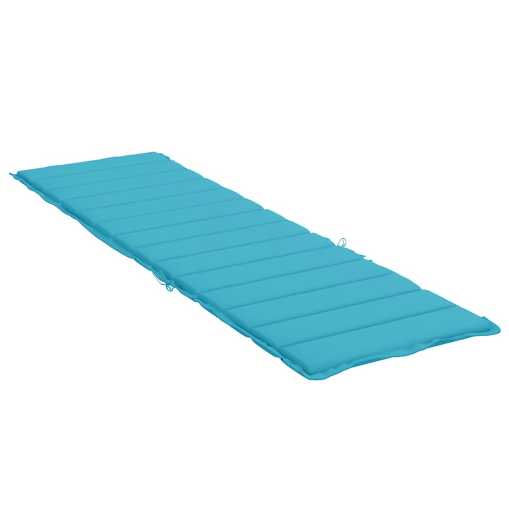 Coussin pour bain de soleil en tissu Oxford turquoise