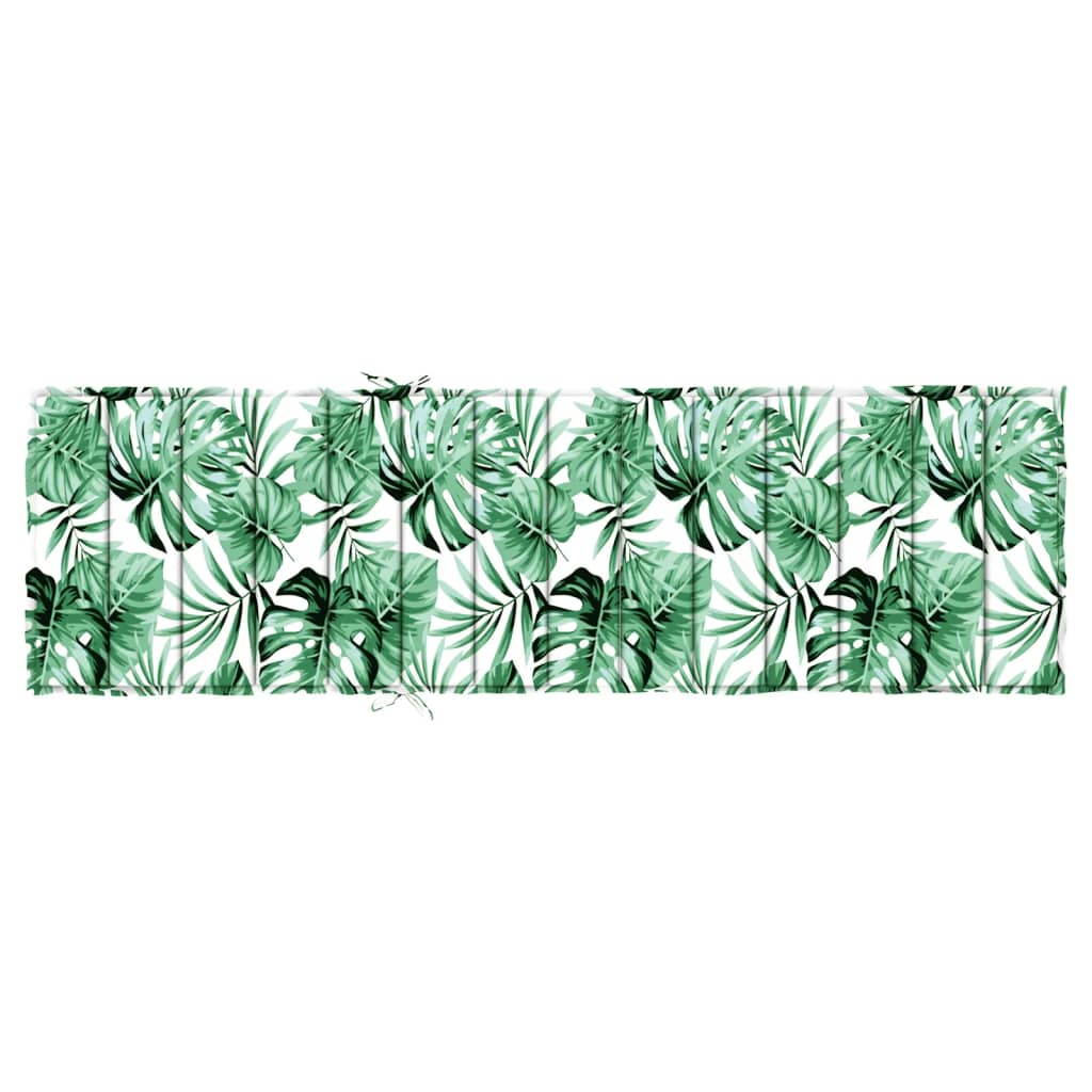 Coussin pour transat en tissu Oxford à motif de feuilles