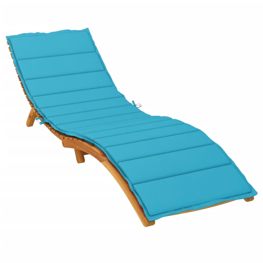 Coussin pour bain de soleil en tissu Oxford turquoise