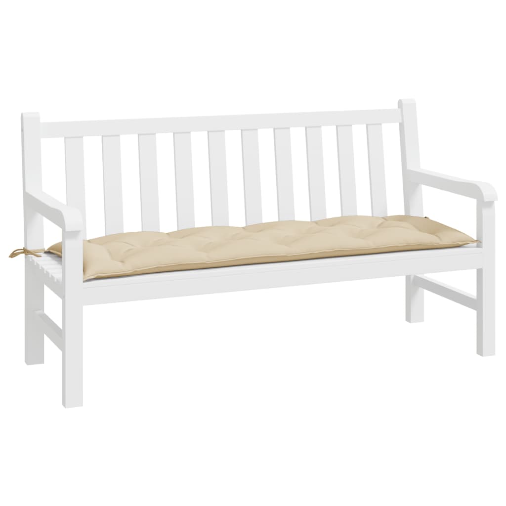 Gartenbank-Auflage Beige 150x50x7 cm Oxford-Gewebe
