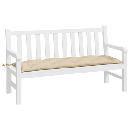 Gartenbank-Auflage Beige 150x50x7 cm Oxford-Gewebe