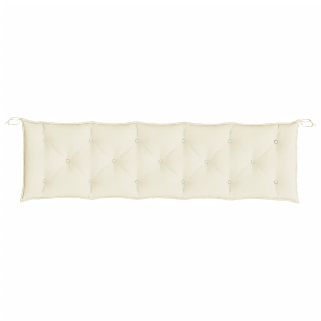 Gartenbank-Auflage Creme 180x50x7 cm Oxford-Gewebe