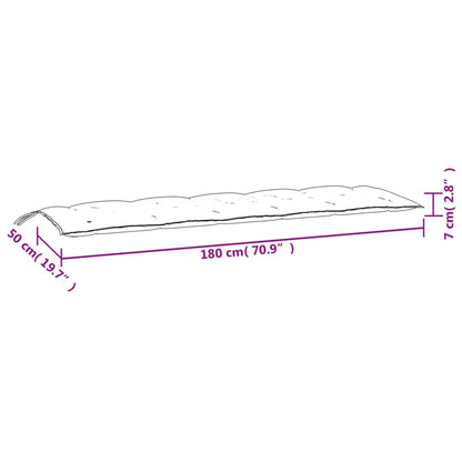 Gartenbank-Auflage Creme 180x50x7 cm Oxford-Gewebe
