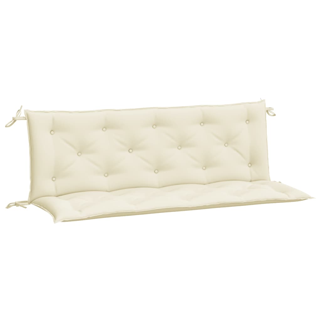 Gartenbank-Auflagen 2 Stk. Cremeweiß 150x50x7 cm Oxford-Gewebe