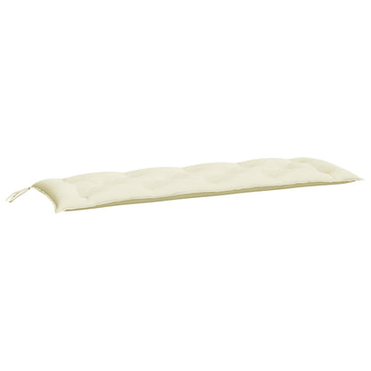 Gartenbank-Auflagen 2 Stk. Cremeweiß 150x50x7 cm Oxford-Gewebe
