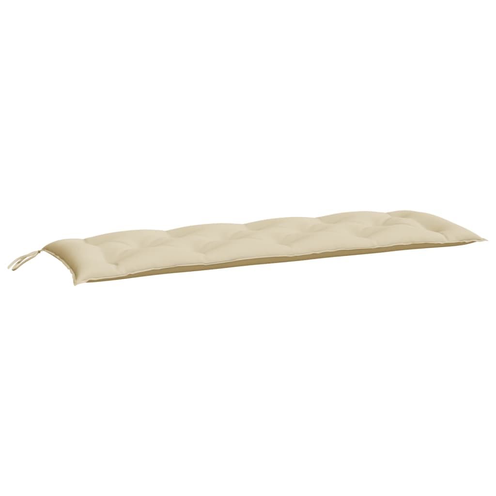 Gartenbank-Auflagen 2 Stk. Beige 150x50x7 cm Oxford-Gewebe