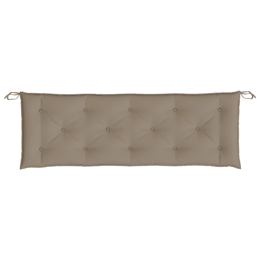 Gartenbank-Auflagen 2 Stk. Taupe 150x50x7 cm Oxford-Gewebe