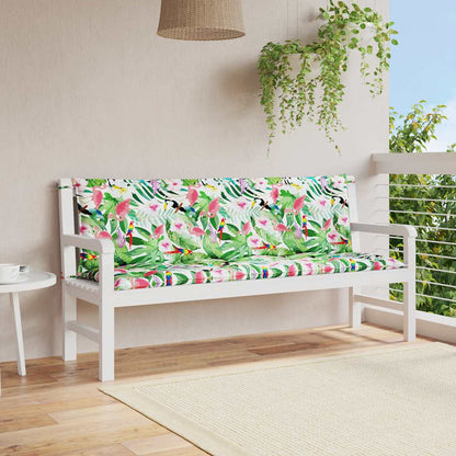 Gartenbank-Auflagen 2 Stk. Mehrfarbig 150x50x7 cm Stoff