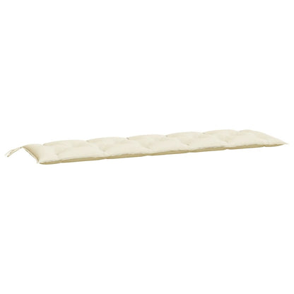 Gartenbank-Auflagen 2 Stk. Cremeweiß 180x50x7 cm Oxford-Gewebe