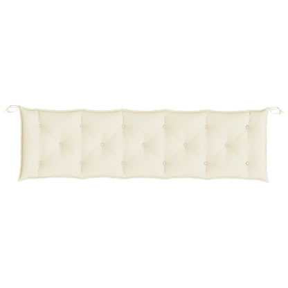Gartenbank-Auflagen 2 Stk. Cremeweiß 180x50x7 cm Oxford-Gewebe