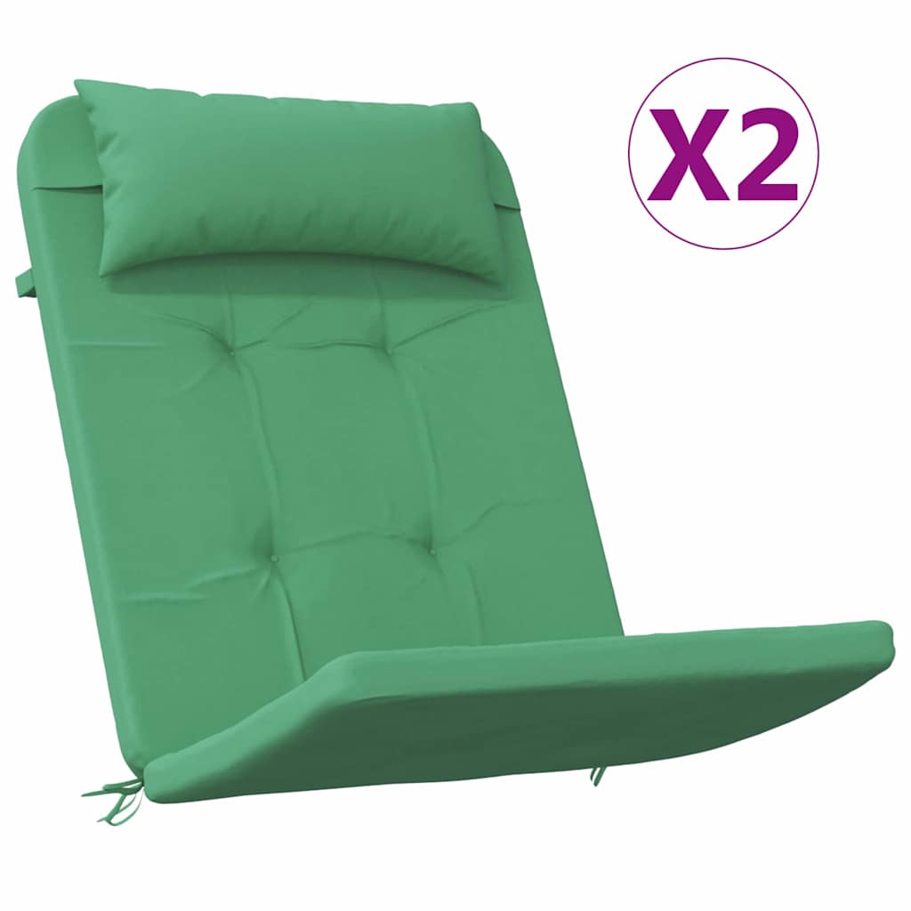 Stuhlkissen Uni 2 pcs Grün 58 x 77 x 4,5 cm Oxford-Stoff