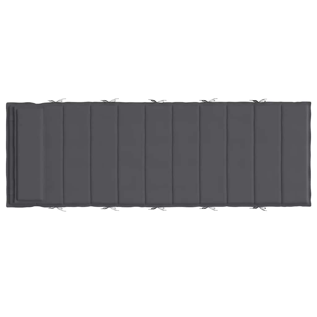 Sun lounger cushion anthracite 180x60x3 cm Oxford fabric