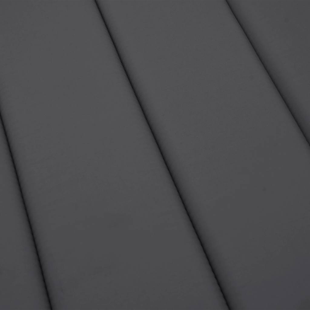 Sun lounger cushion anthracite 180x60x3 cm Oxford fabric