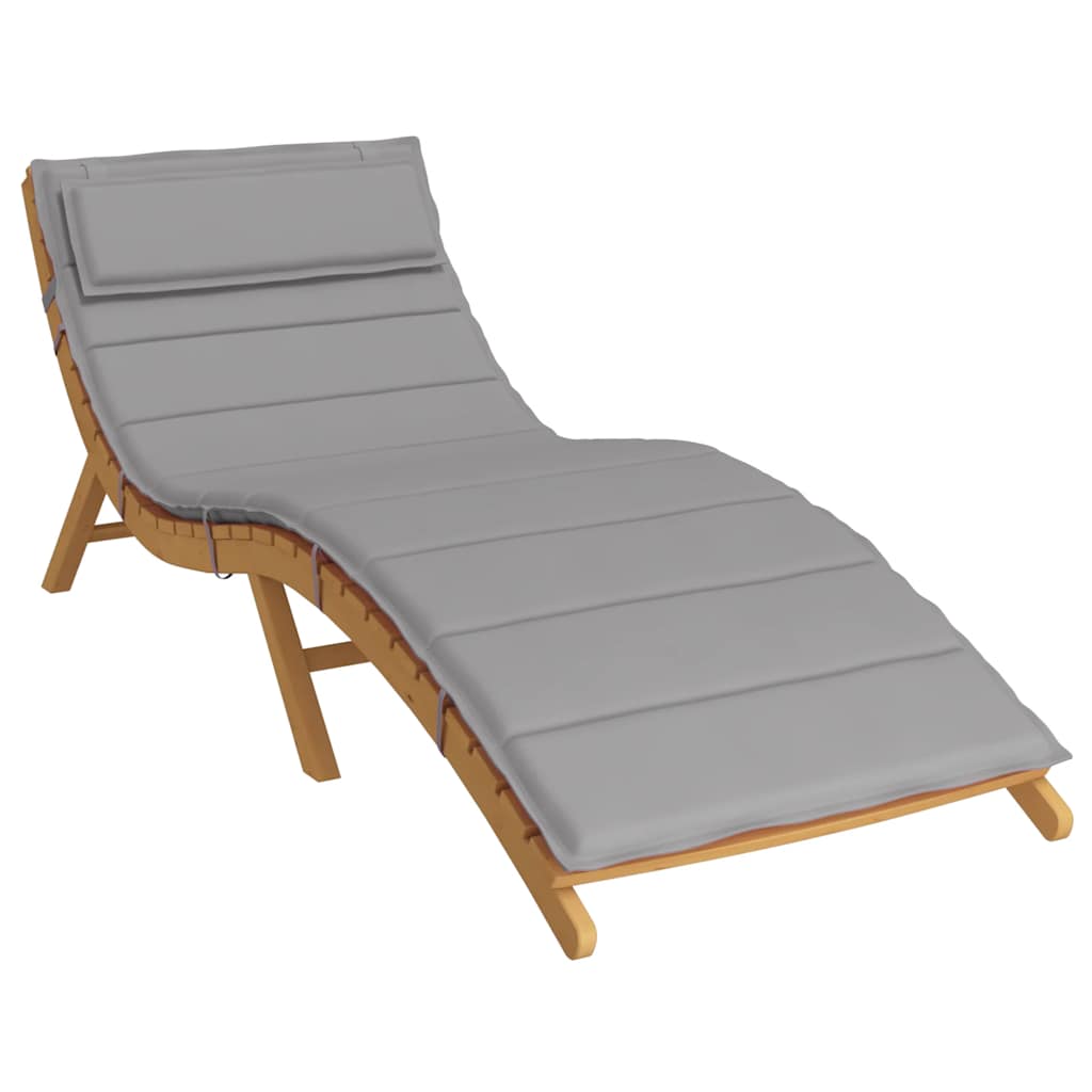 Sonnenliegen-Auflage Grau 180x60x4 cm Oxford-Gewebe