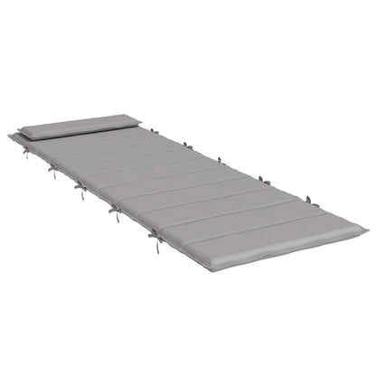 Sonnenliegen-Auflage Grau 180x60x4 cm Oxford-Gewebe