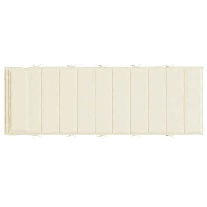 Sonnenliegen-Auflage Creme 180x60x4 cm Oxford-Gewebe
