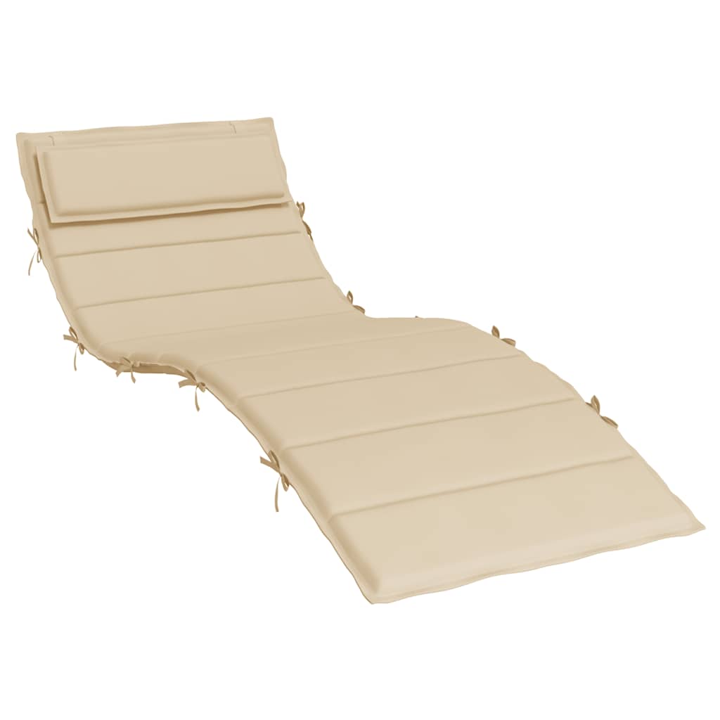 Sonnenliegen-Auflage Beige 180x60x4 cm Oxford-Gewebe