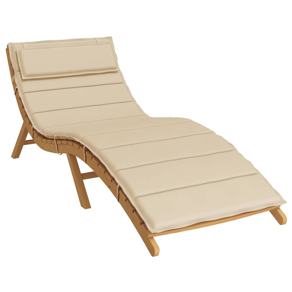 Sonnenliegen-Auflage Beige 180x60x4 cm Oxford-Gewebe