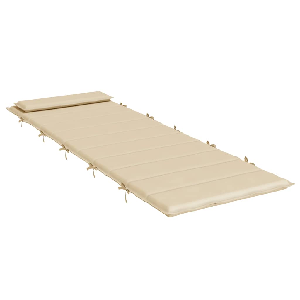 Sonnenliegen-Auflage Beige 180x60x4 cm Oxford-Gewebe