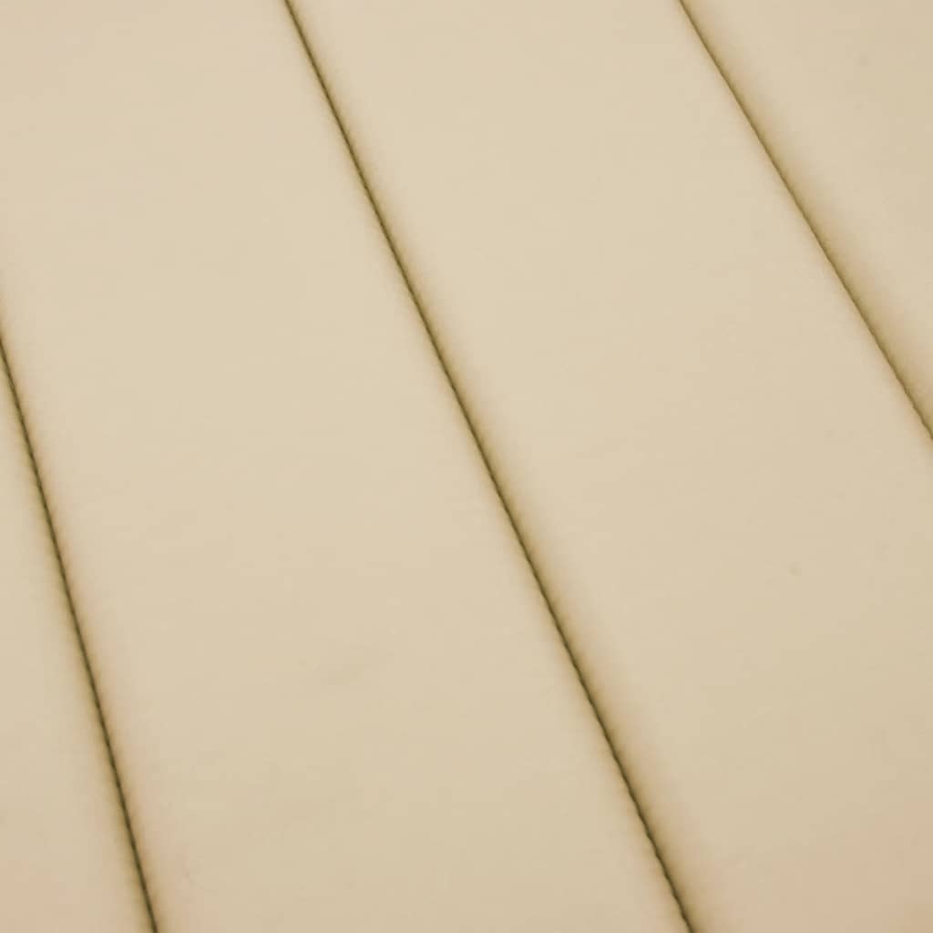 Sonnenliegen-Auflage Beige 180x60x4 cm Oxford-Gewebe