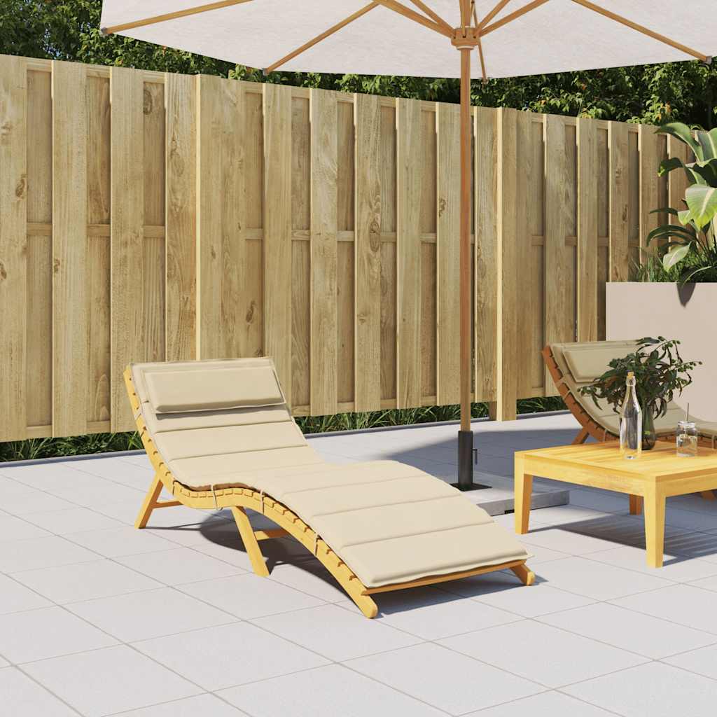 Sonnenliegen-Auflage Beige 180x60x4 cm Oxford-Gewebe