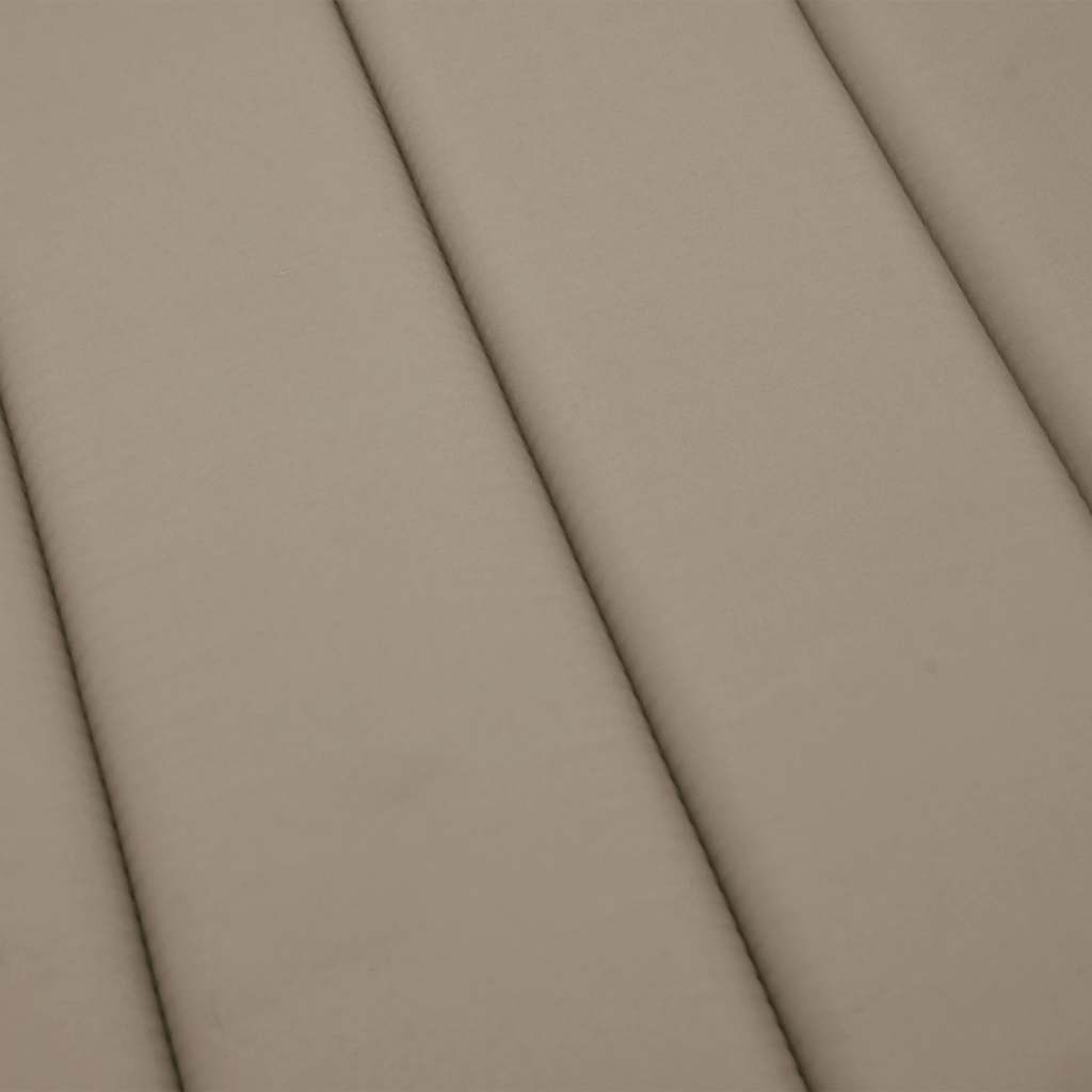 Sonnenliegen-Auflage Taupe 180x60x4 cm Oxford-Gewebe